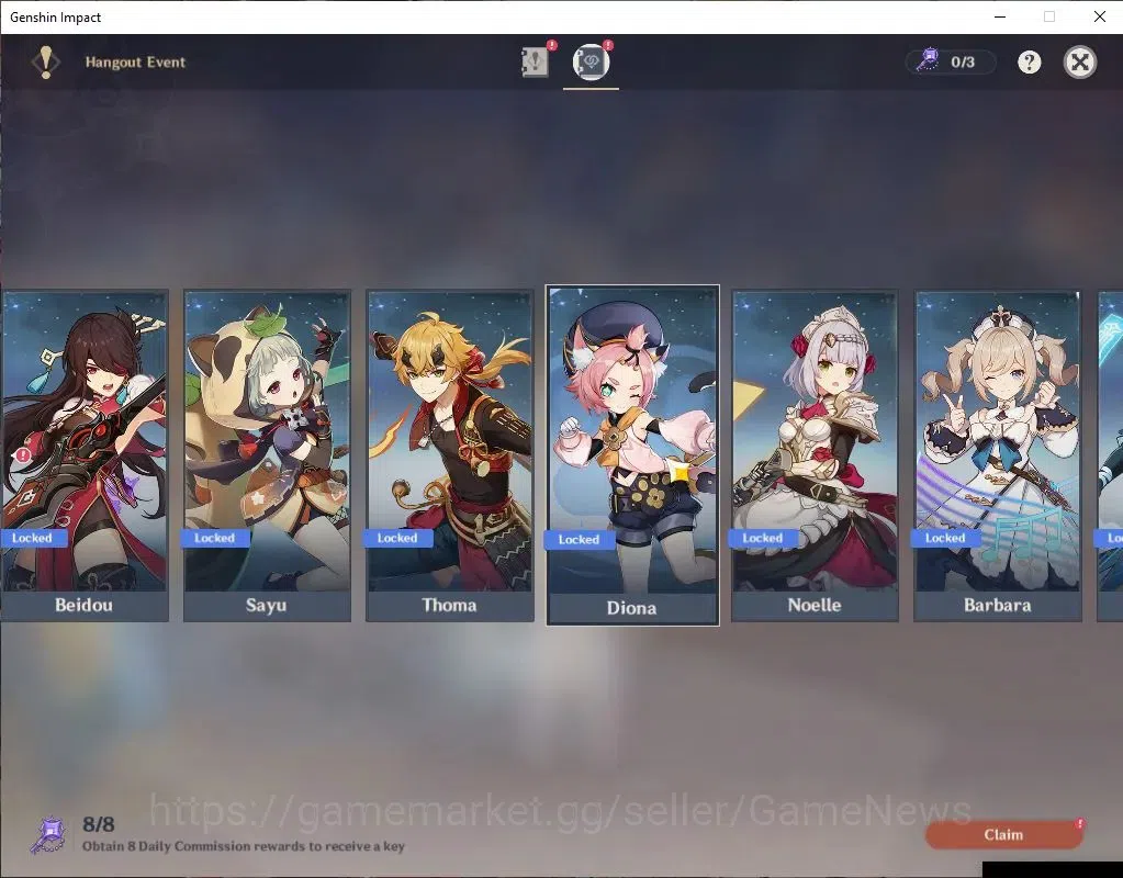 Genshin Impact Accounts ASIA|AR 57|Zibai PremTeam|5 Limit+2(*5WeP)|Zibai,L image 15