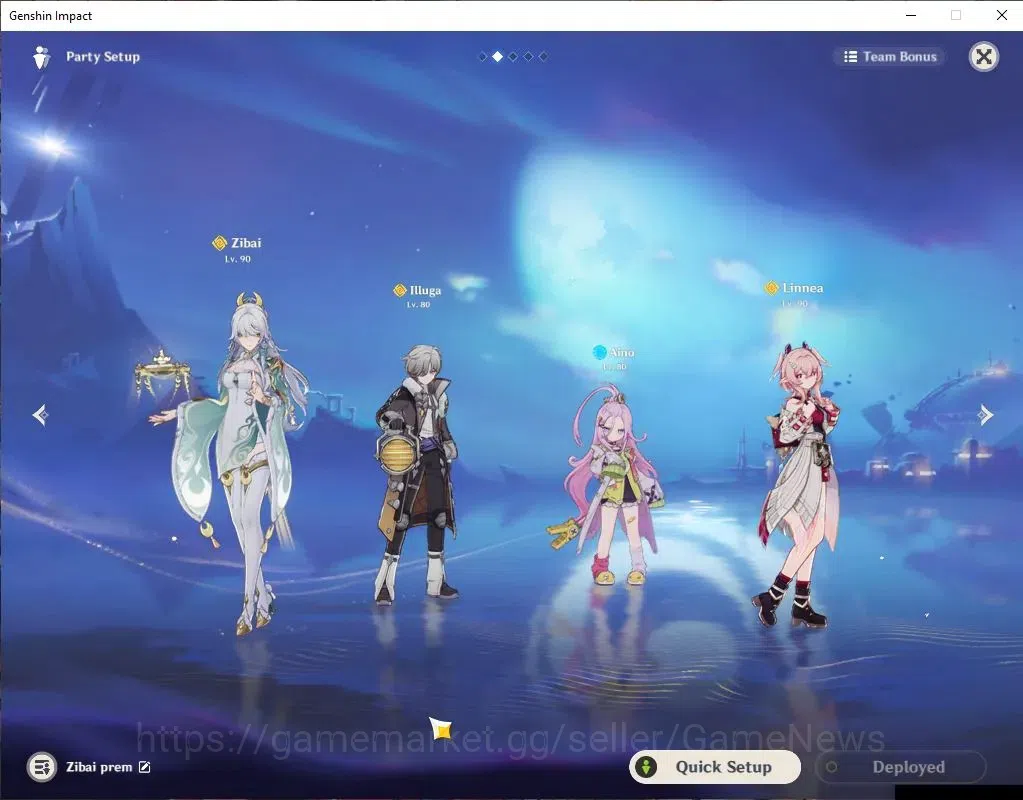 Genshin Impact Accounts ASIA|AR 57|Zibai PremTeam|5 Limit+2(*5WeP)|Zibai,L image 3
