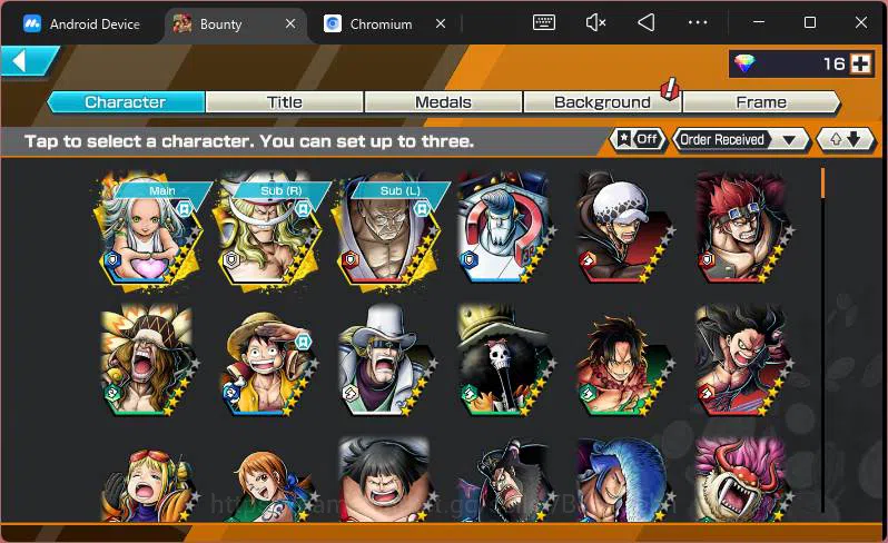One Piece Bounty Rush Accounts GLOBAL| EX 5| PR 4|T5E Nusjuro,SS-Snake,FR Shanks, image 3
