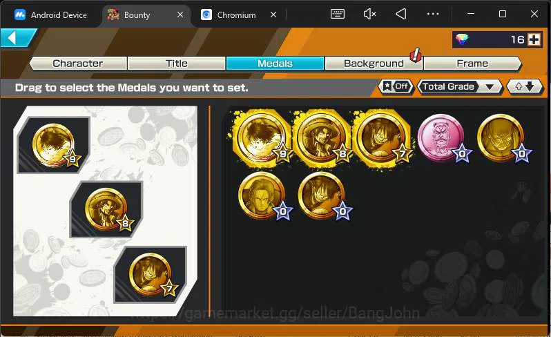 One Piece Bounty Rush Accounts GLOBAL| EX 5| PR 4|T5E Nusjuro,SS-Snake,FR Shanks, image 5