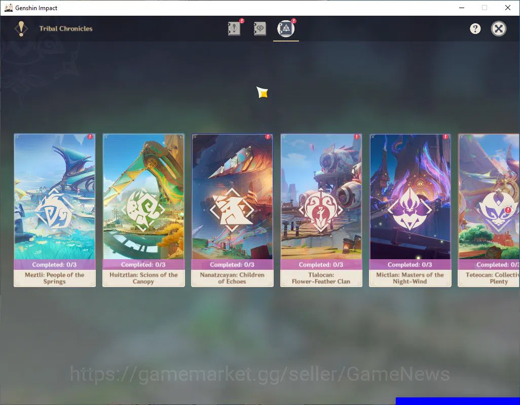 Genshin Impact Accounts Mid Game ASIA|AR 52|4 Limited +2(5*Weapon)|Alhaitham C1,Yelan,furina,Eula|Reoni On|MC Male|Take 14