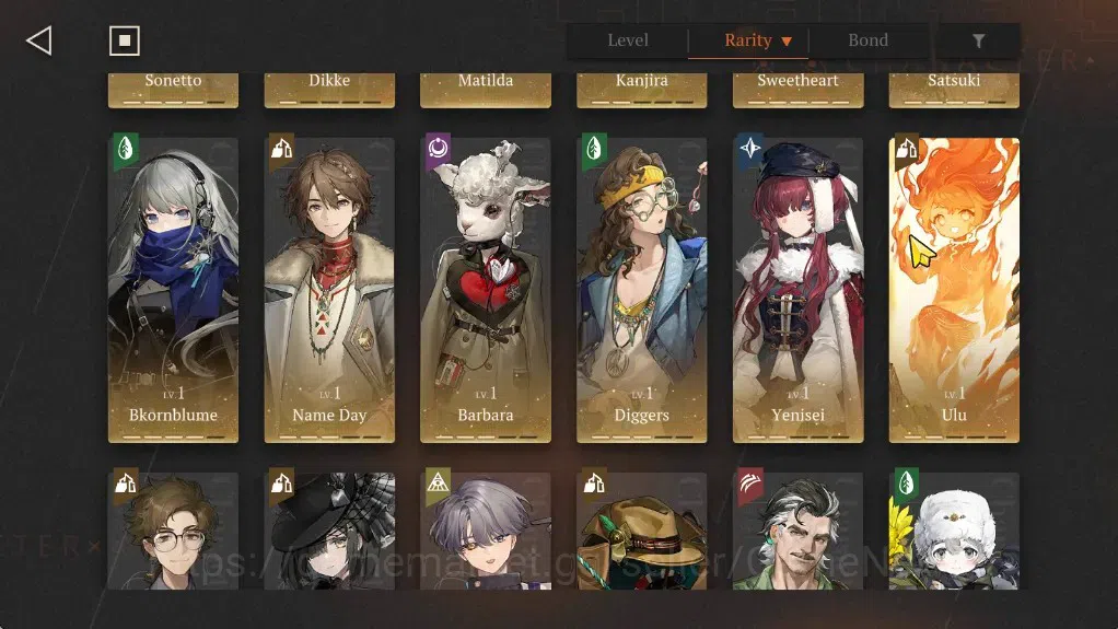 Reverse: 1999 Accounts Midgame GLOBAL|Lvl 54|12(*6Crew)(2Limit)|[Liang Yue,Paper Heron]+PSY,(Kiperina,An-an 6