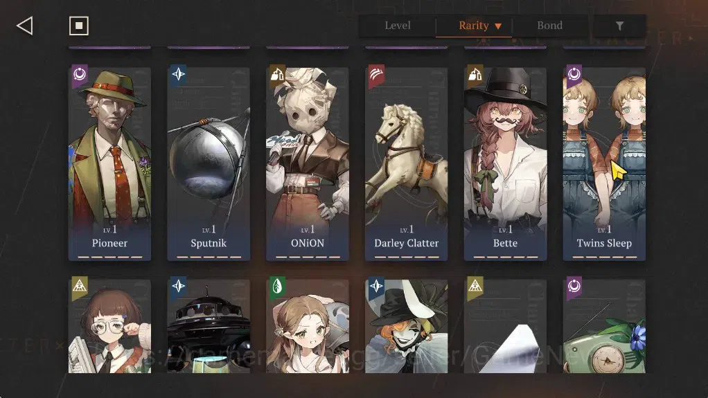 Reverse: 1999 Accounts Midgame GLOBAL|Lvl 54|12(*6Crew)(2Limit)|[Liang Yue,Paper Heron]+PSY,(Kiperina,An-an 9