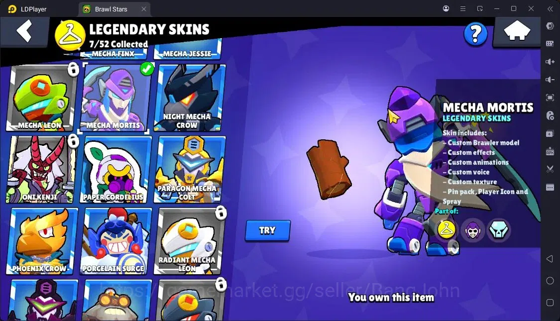 Brawl Stars Accounts Trophy 22961|82 Brawler|25 Max Hc Lv.11|3 Hc(Rico,Poco,Kenji),7 Legend,67 Epic|5203 Bling|ProtectOff 10