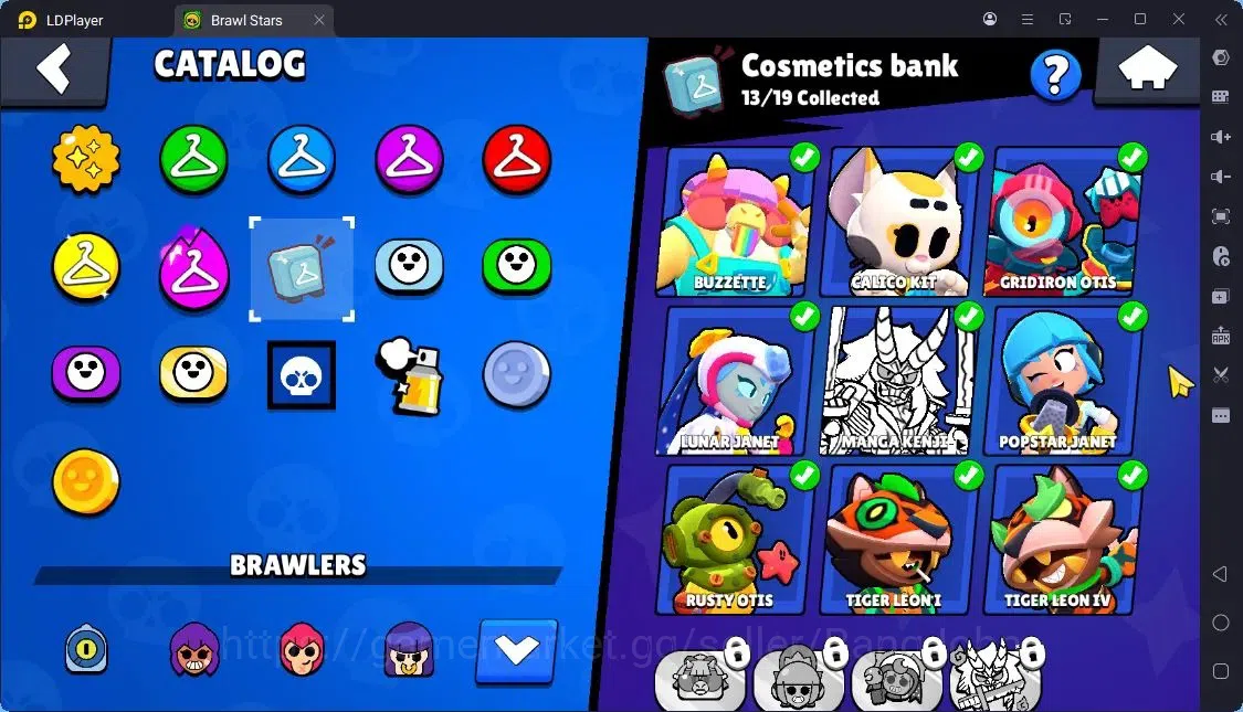 Brawl Stars Accounts Trophy 22961|82 Brawler|25 Max Hc Lv.11|3 Hc(Rico,Poco,Kenji),7 Legend,67 Epic|5203 Bling|ProtectOff 15