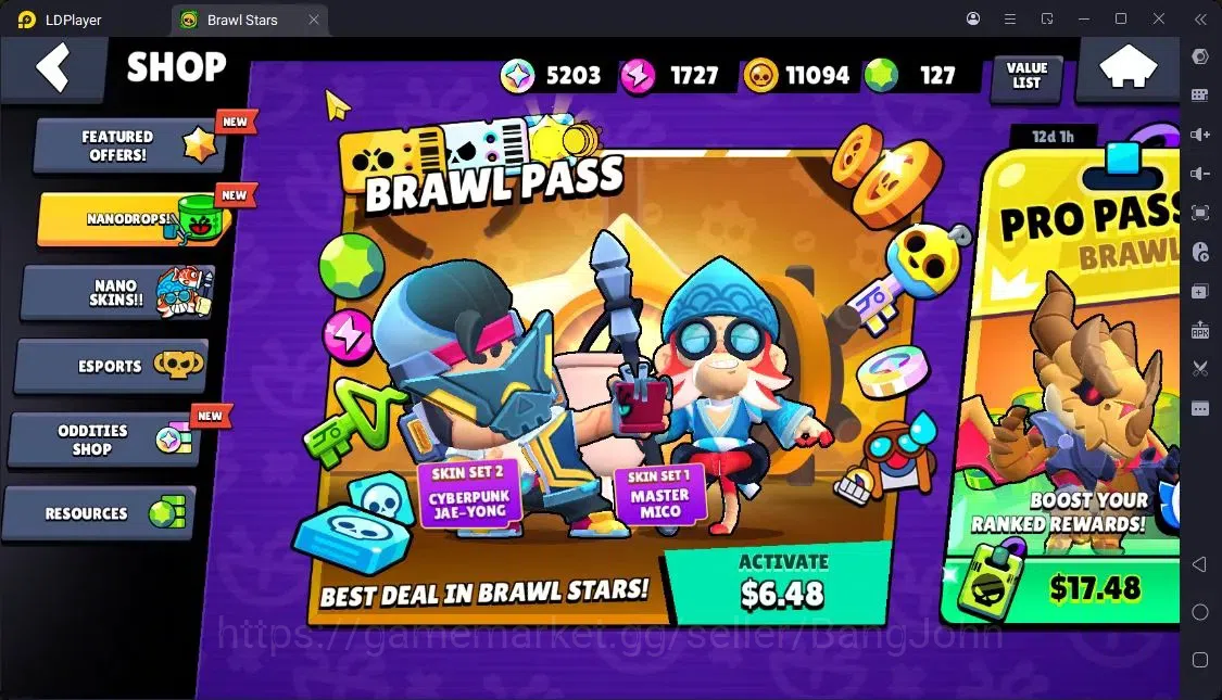 Brawl Stars Accounts Trophy 22961|82 Brawler|25 Max Hc Lv.11|3 Hc(Rico,Poco,Kenji),7 Legend,67 Epic|5203 Bling|ProtectOff 18