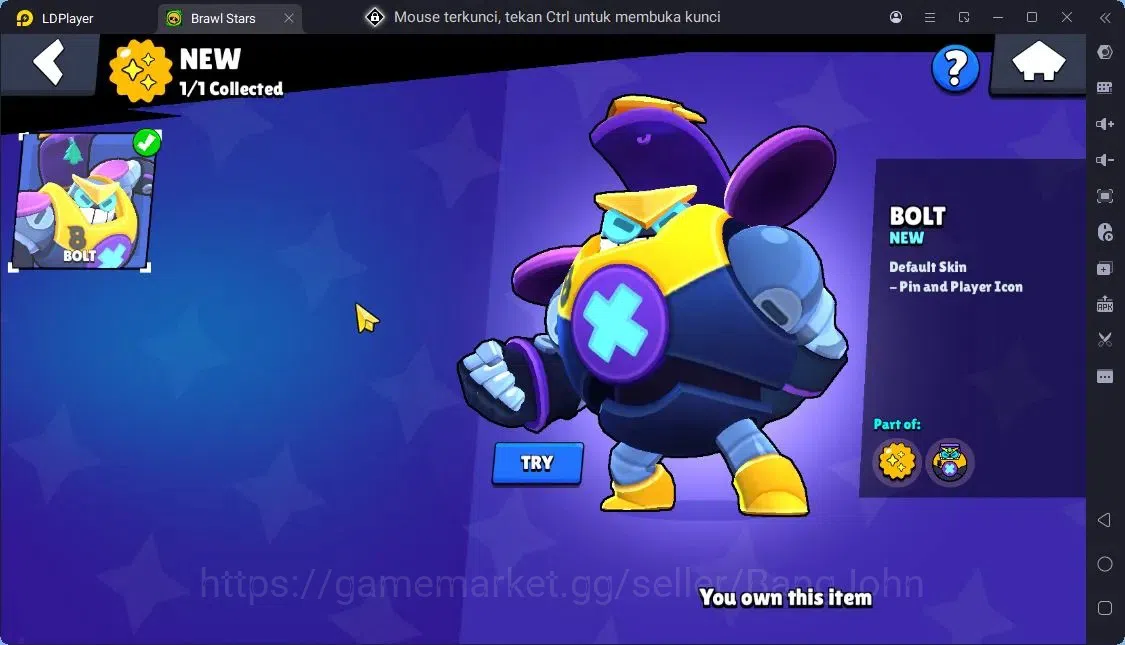 Brawl Stars Accounts Trophy 22961|82 Brawler|25 Max Hc Lv.11|3 Hc(Rico,Poco,Kenji),7 Legend,67 Epic|5203 Bling|ProtectOff 3