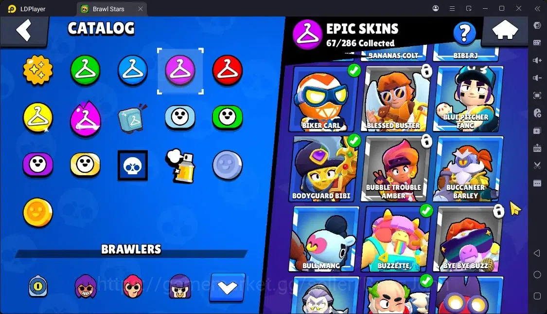 Brawl Stars Accounts Trophy 22961|82 Brawler|25 Max Hc Lv.11|3 Hc(Rico,Poco,Kenji),7 Legend,67 Epic|5203 Bling|ProtectOff 6