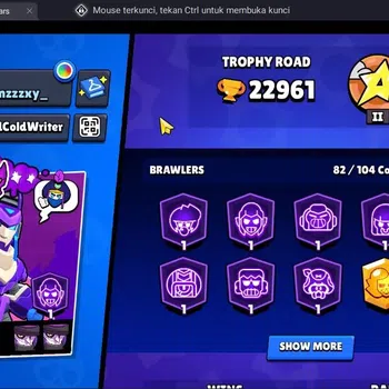 Brawl Stars Accounts Trophy 22961|82 Brawler|25 Max Hc Lv.11|3 Hc(Rico,Poco,Kenji),7 Legend,67 Epic|5203 Bling|ProtectOff