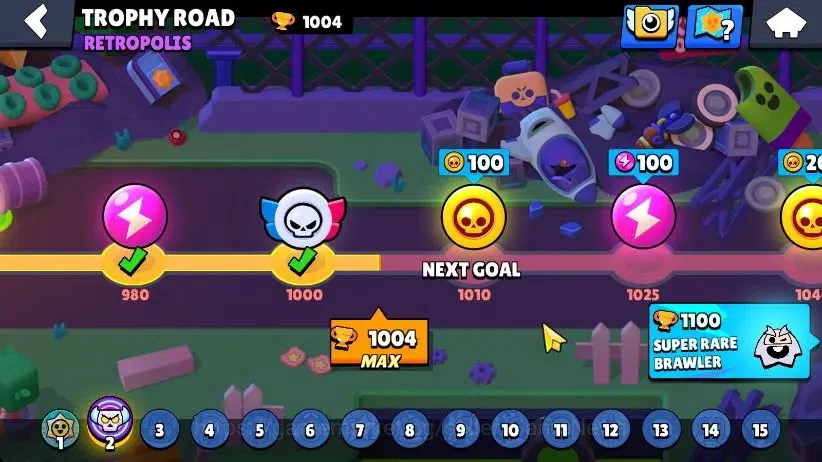 Brawl Stars Accounts 1004 Trophy|16 Brawlers 4 Max Lvl [Edgar,Nita,El Primo,Shelly] 5 Epic| 1 Epic Skins [Dr Edgar] |CN 12