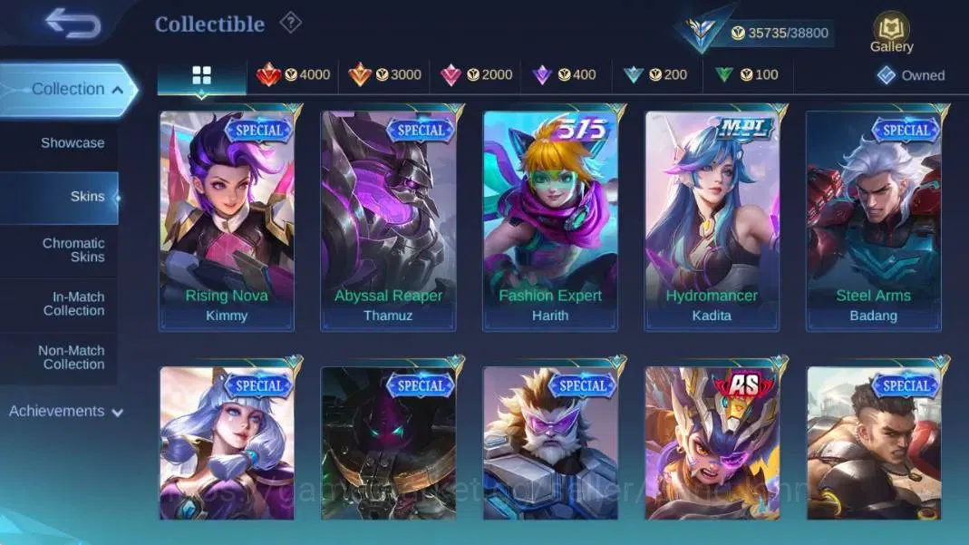 Mobile Legends: Bang Bang Accounts Global|Hero 125|Skin 194|Expert|KOF Karina|Lightbo image 17