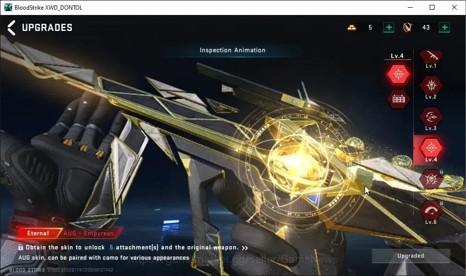 Blood Strike Accounts ASIA|3 ETERNAL[AUG Lv4,M700 Lv2,SCAR]|Melee ULTRA  image 15