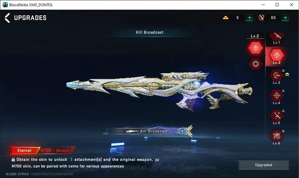 Blood Strike Accounts ASIA|3 ETERNAL[AUG Lv4,M700 Lv2,SCAR]|Melee ULTRA  image 18