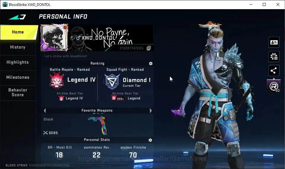 Blood Strike Accounts ASIA|3 ETERNAL[AUG Lv4,M700 Lv2,SCAR]|Melee ULTRA  image 2