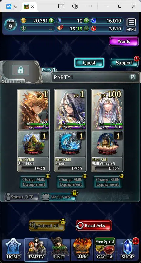 Last Cloudia Accounts GLOBAL|Rank 9|Collab Swordsman,MBRei|Other Unit GL image 11