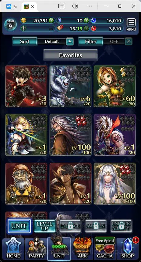 Last Cloudia Accounts GLOBAL|Rank 9|Collab Swordsman,MBRei|Other Unit GL image 13