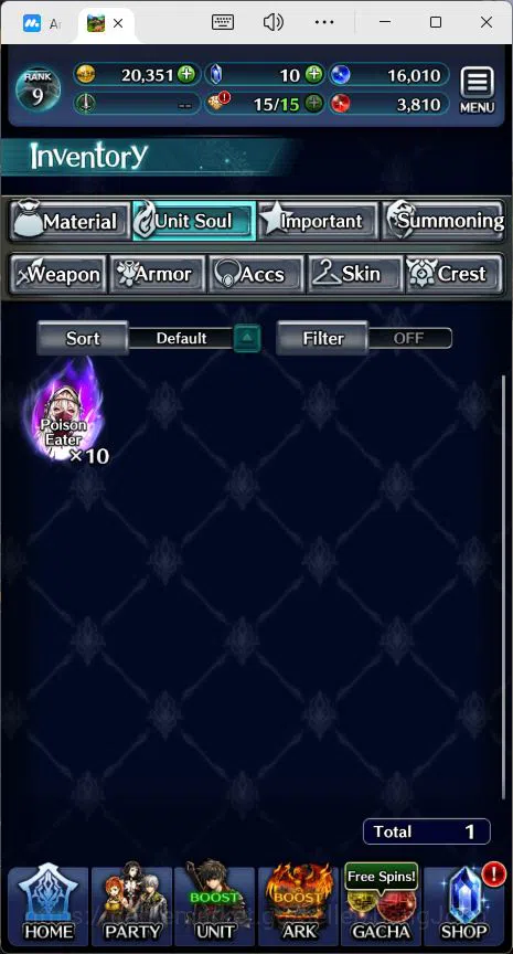 Last Cloudia Accounts GLOBAL|Rank 9|Collab Swordsman,MBRei|Other Unit GL image 7