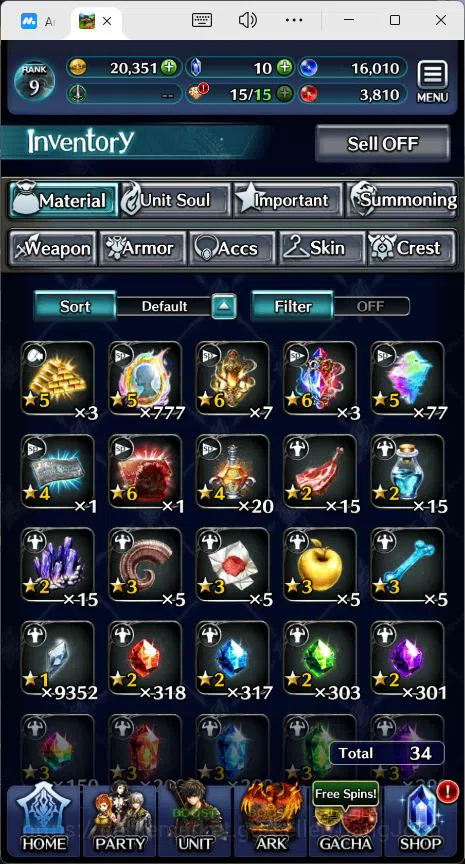 Last Cloudia Accounts GLOBAL|Rank 9|Collab Swordsman,MBRei|Other Unit GL image 9