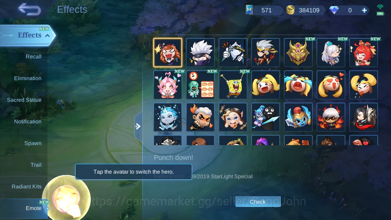 Mobile Legends: Bang Bang Accounts Others Hero 131 | Skin 372 | GLORY | Legend Lunox | Starwars Alucard | Aspirants Ruby 19