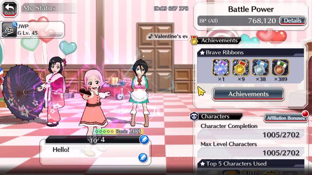 Bleach: Brave Souls Accounts Mid-Tier [GLOBAL]50K Orb|Valentine2026(Yachiru,Rukia),Byakuya 2