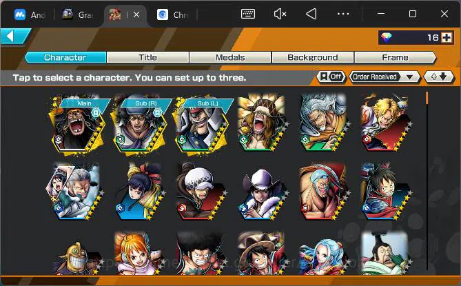 One Piece Bounty Rush Accounts GLOBAL| EX 4| PR 16|BP Kuzan,Gear5 Luffy,T4E Teach image 2