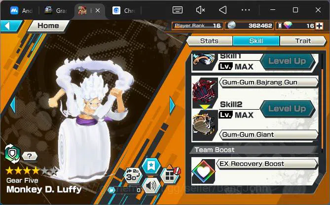 One Piece Bounty Rush Accounts GLOBAL| EX 4| PR 16|BP Kuzan,Gear5 Luffy,T4E Teach image 6