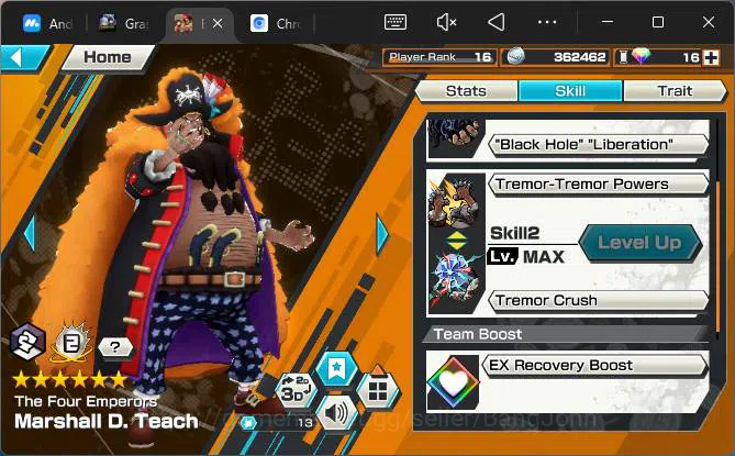One Piece Bounty Rush Accounts GLOBAL| EX 4| PR 16|BP Kuzan,Gear5 Luffy,T4E Teach image 7
