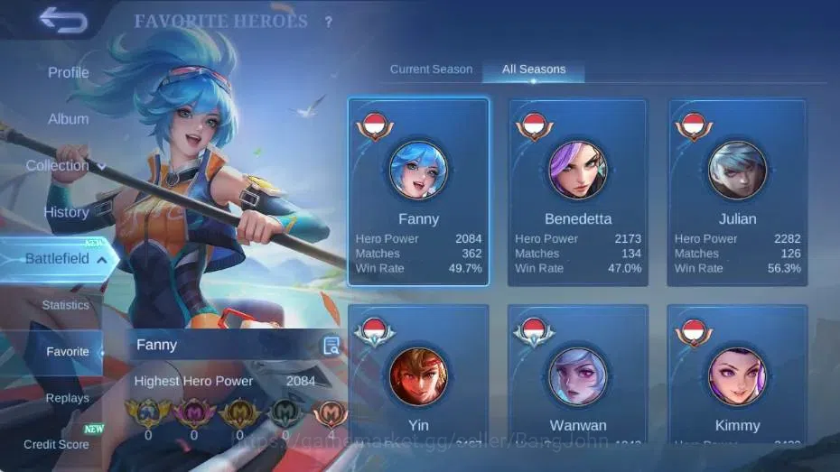 Mobile Legends: Bang Bang Accounts Global|Skin 86|Seasoned|Blazing Claude+Franco,S.A. image 12