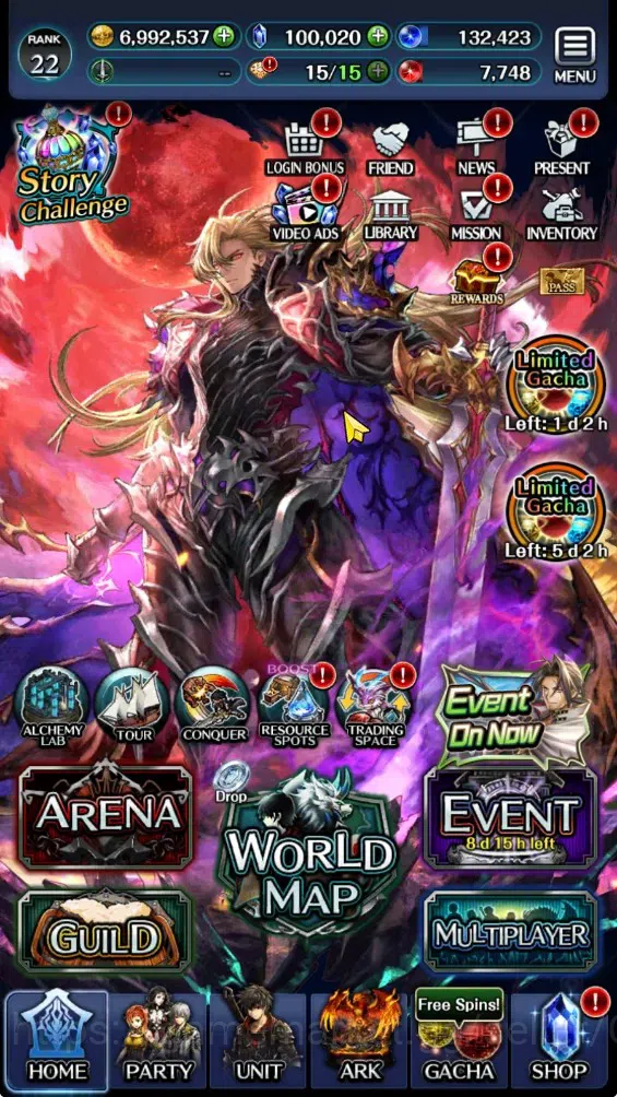 Last Cloudia Accounts GLOBAL|Rank 22|100K Crystal|TopTier Unit[Telestio, image 9