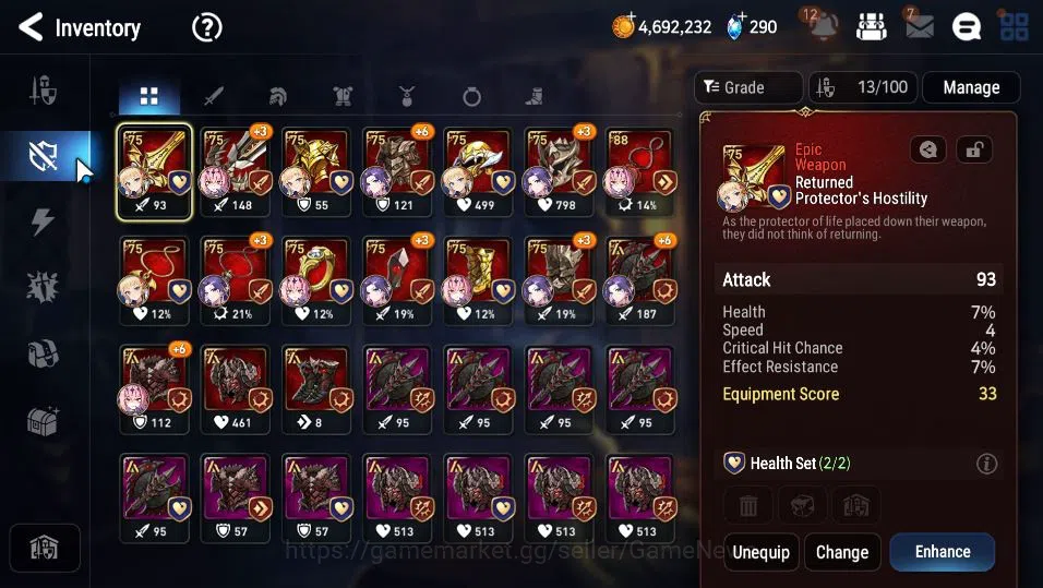 Epic Seven Accounts GLOBAL UnVerif|Starter|2 ML(Lionheart Cermia,TM Lu image 8