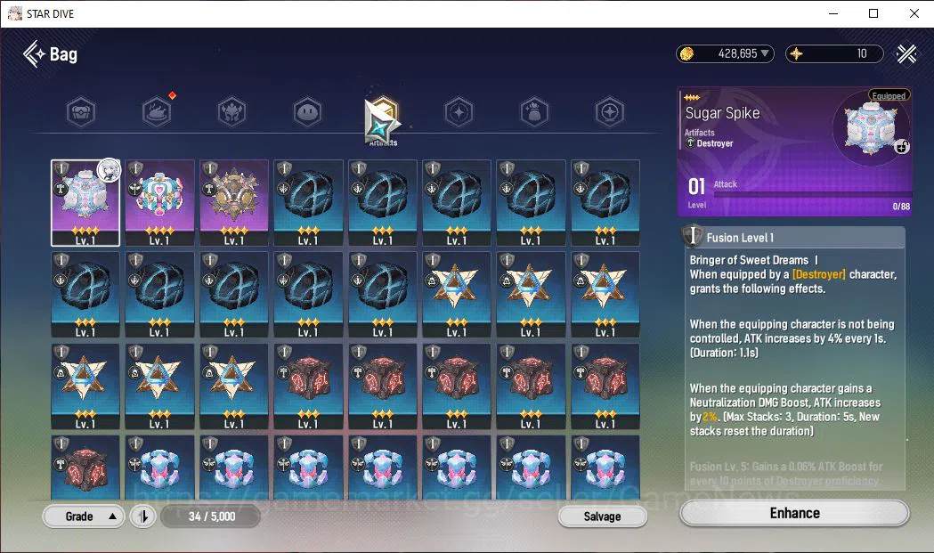 Mongil:Star Dive Accounts Global | Fresh Starter AL 2 | 1 SSR Meta ( Ophelia image 12