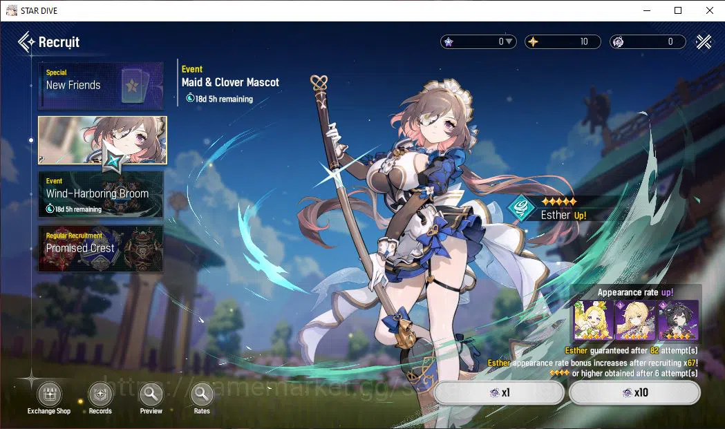 Mongil:Star Dive Accounts Global | Fresh Starter AL 2 | 1 SSR Meta ( Ophelia image 3