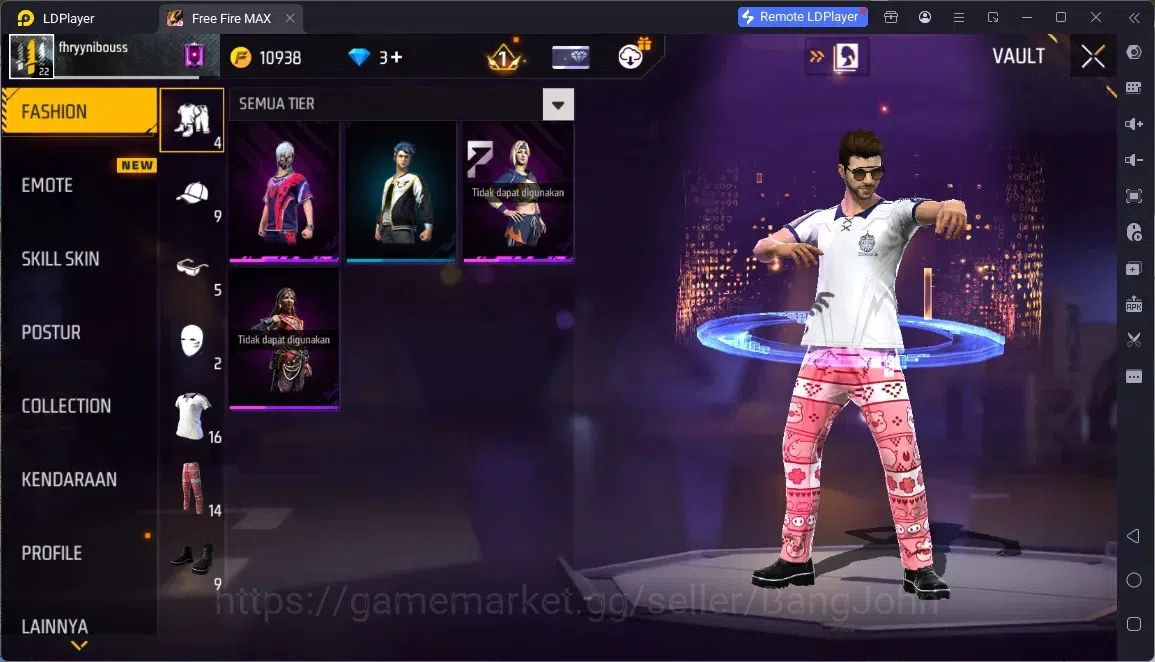 Free Fire Accounts Indonesia | M1887- HAND OF HOPE | Backpack Spookster | Weapon 22 Skin | Check SS FF812B 4