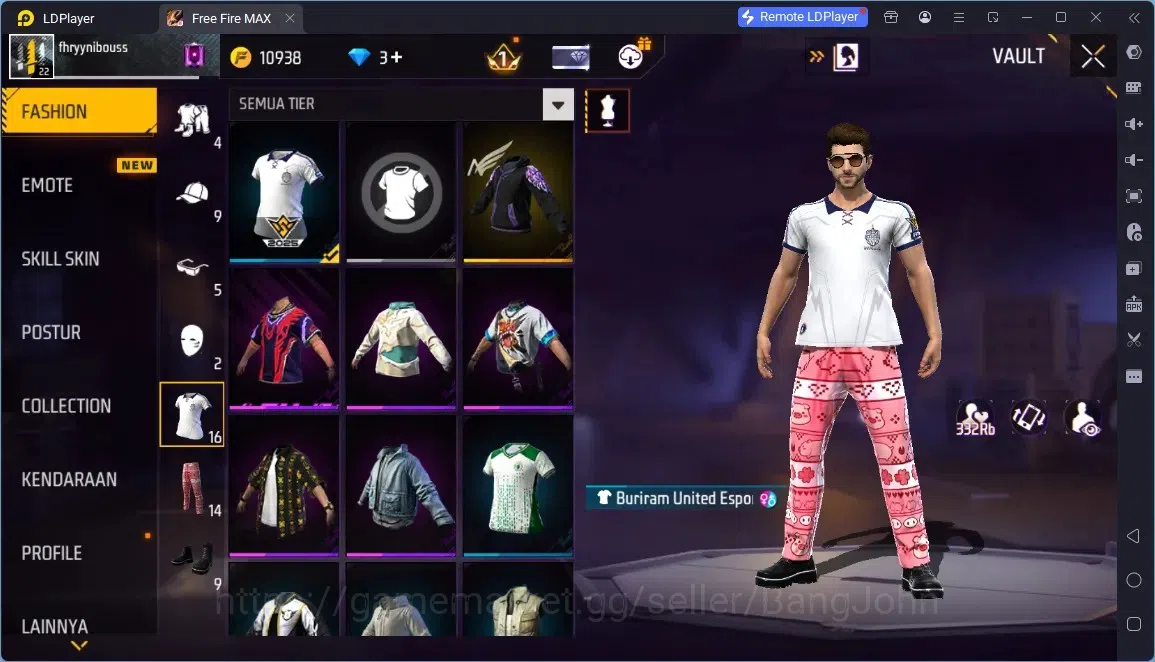 Free Fire Accounts Indonesia | M1887- HAND OF HOPE | Backpack Spookster | Weapon 22 Skin | Check SS FF812B 8