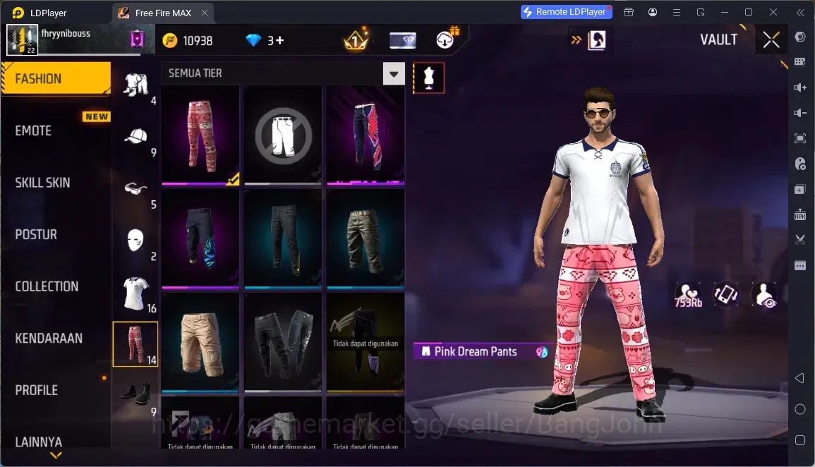 Free Fire Accounts Indonesia | M1887- HAND OF HOPE | Backpack Spookster | Weapon 22 Skin | Check SS FF812B 9