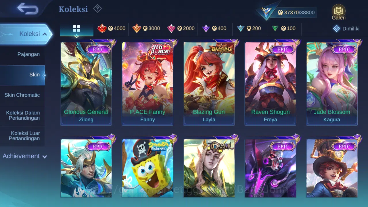 Mobile Legends: Bang Bang Accounts GLOBAL Hero 119 Skin 175 | Dtamer Lance Kimmy Este image 5