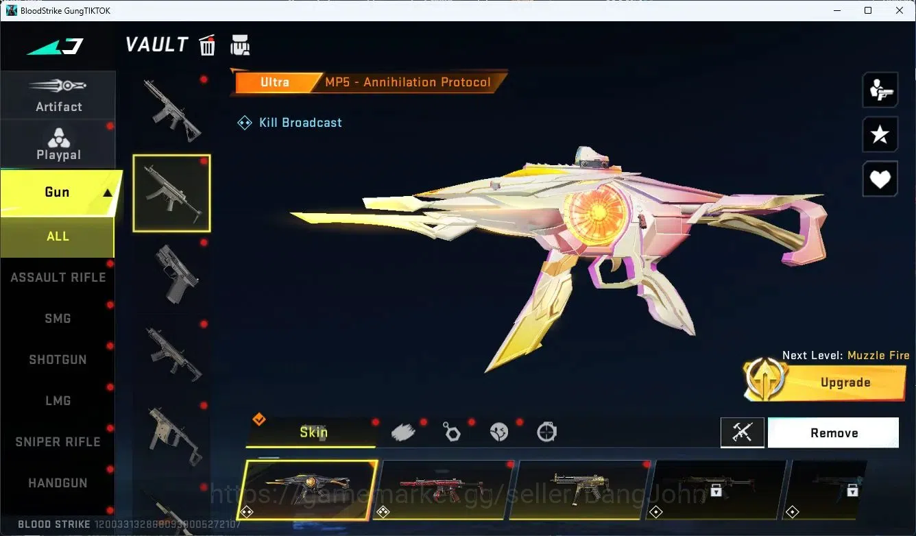 Blood Strike Accounts ASIA | AOT: RAN, M700, FAL | 1 TR Melee | 1 Ultra  image 9