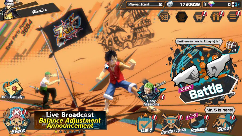 Global|4 EX|Blackbeard Pirates Kuzan,TFE Marshal D Teach,Strongest Creature Kaido,Etc|Rank 2|LogBandai|CheckSS(OPBR1821) One Piece Bounty Rush Accounts Starter Global|4 EX|Blackbeard Pirates Kuzan,TFE Marshal D Teach,Strongest Creature