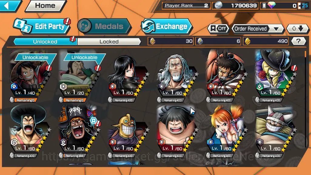 One Piece Bounty Rush Accounts Starter Global|4 EX|Blackbeard Pirates Kuzan,TFE Marshal D Teach,Strongest Creature 4