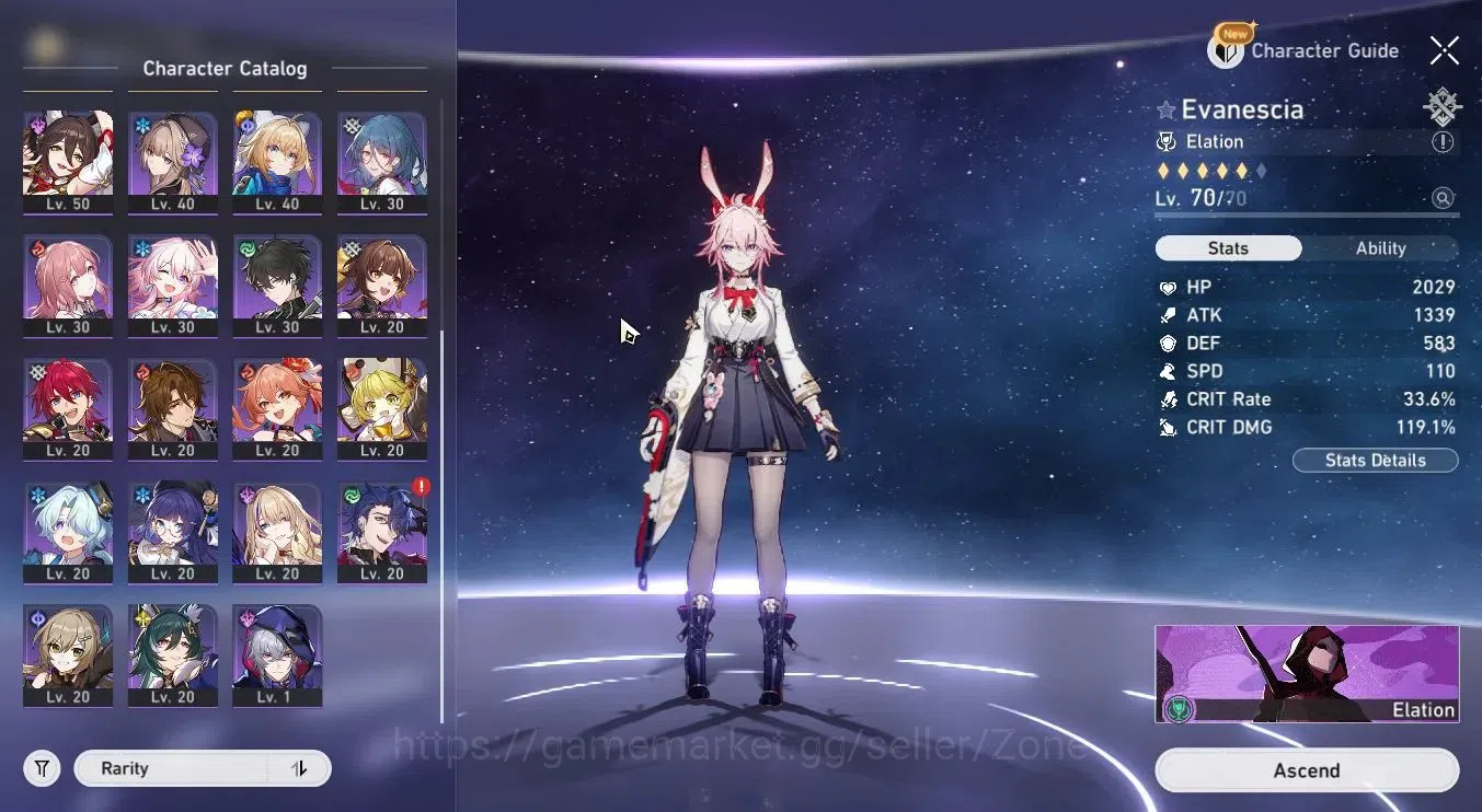 Honkai Star Rail Accounts ASIA|TL52|Evanescia Lv70|Yao Guang Lv70|Huohuo Lv6 image 2