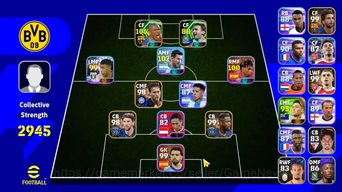 eFootball Accounts Android|495 Coin|Epic Samuel Eto'o,Andriy Shevchen image 1
