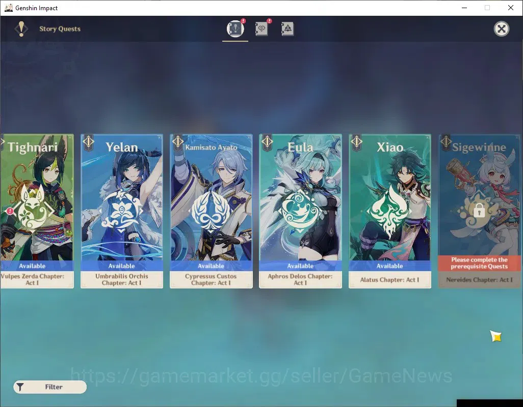 Genshin Impact Accounts ASIA|AR 56|5 Limited + 4 (*5 Weapon)|Flins + Signa image 18