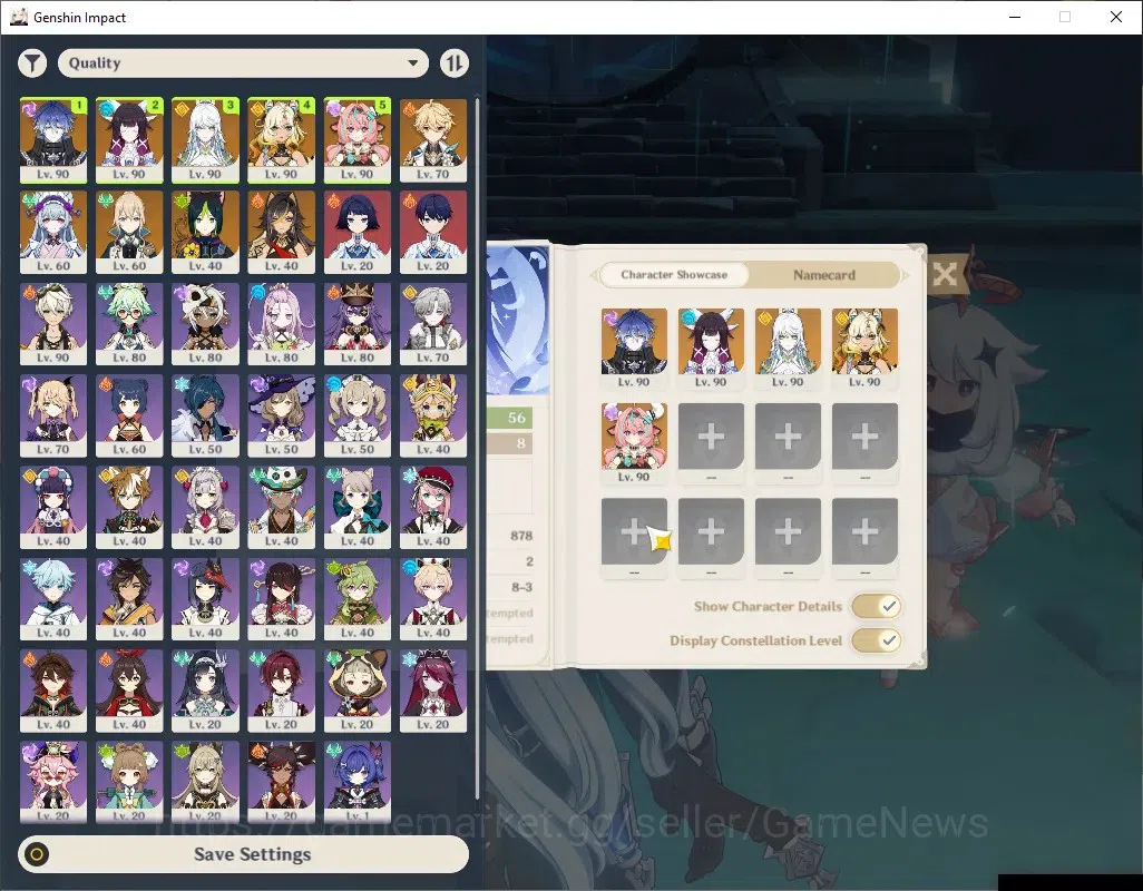 Genshin Impact Accounts ASIA|AR 56|5 Limited + 4 (*5 Weapon)|Flins + Signa image 2