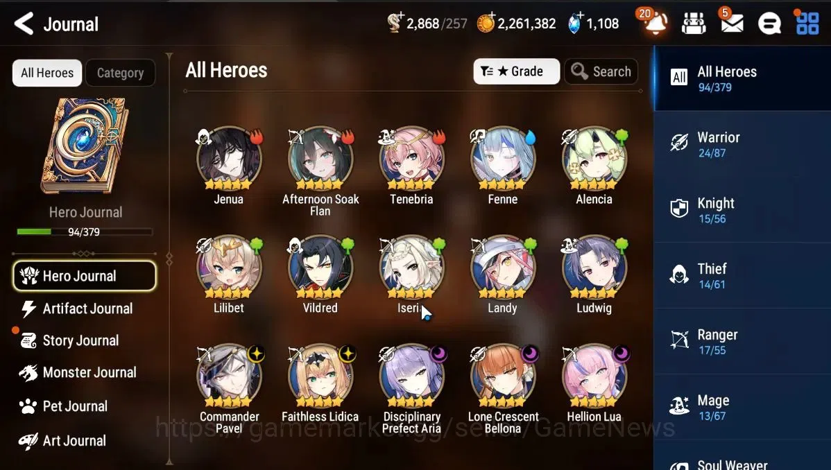 Epic Seven Accounts Limited Hero GLOBAL|UnVerif|5 ML[CPavel,DP Aria,LC Bellona, HLua, FLidica]+Jenua, AS 5
