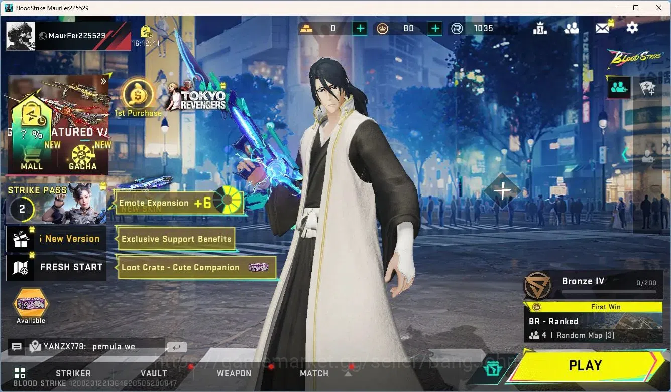 Blood Strike Accounts ASIA | 2 BLEACH: Byakuya,Ethan | ULTRA: QBZ95 | 1  image 5