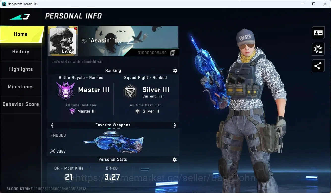 Blood Strike Accounts ASIA | Eternal FN2000-Vessel | 7 Legendary Skins | image 2