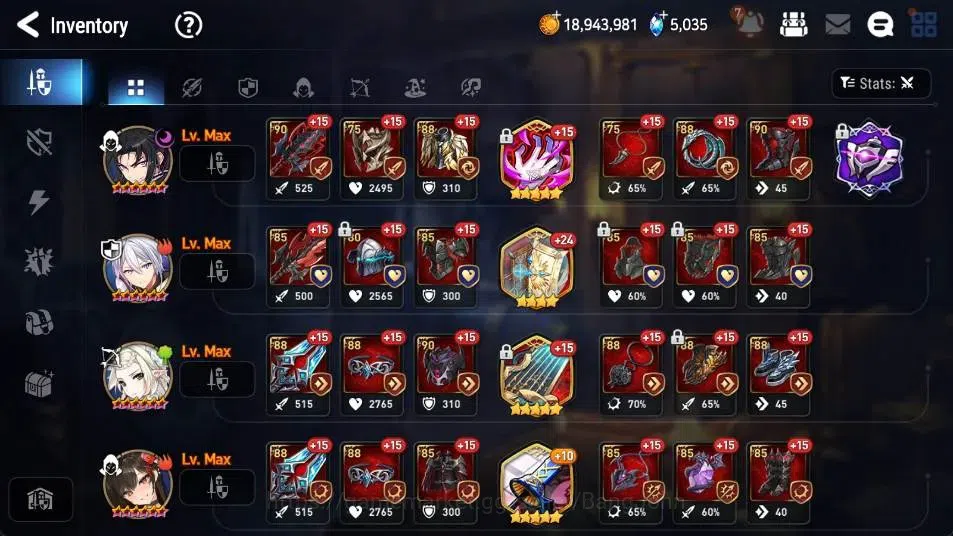 Epic Seven Accounts High-End ASIA | 11 ML(Harsetti,SE Celine,RAL,EILynav,SB Aramintha) | PoH+Bless ON | SS 5K | Stigma 3.6K 14