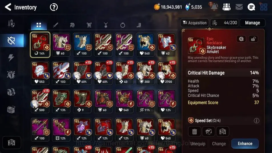 Epic Seven Accounts High-End ASIA | 11 ML(Harsetti,SE Celine,RAL,EILynav,SB Aramintha) | PoH+Bless ON | SS 5K | Stigma 3.6K 15