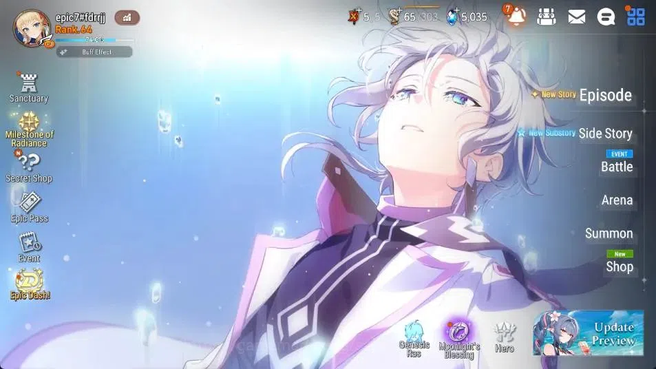 Epic Seven Accounts High-End ASIA | 11 ML(Harsetti,SE Celine,RAL,EILynav,SB Aramintha) | PoH+Bless ON | SS 5K | Stigma 3.6K 2
