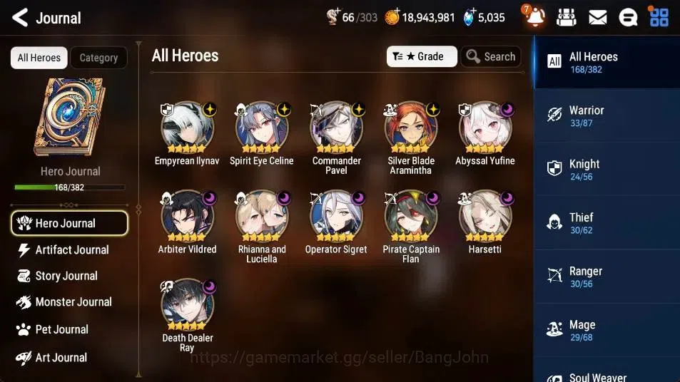 Epic Seven Accounts High-End ASIA | 11 ML(Harsetti,SE Celine,RAL,EILynav,SB Aramintha) | PoH+Bless ON | SS 5K | Stigma 3.6K 4